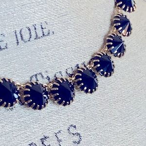 JCrew Factory Dark Blue Crystal Necklace